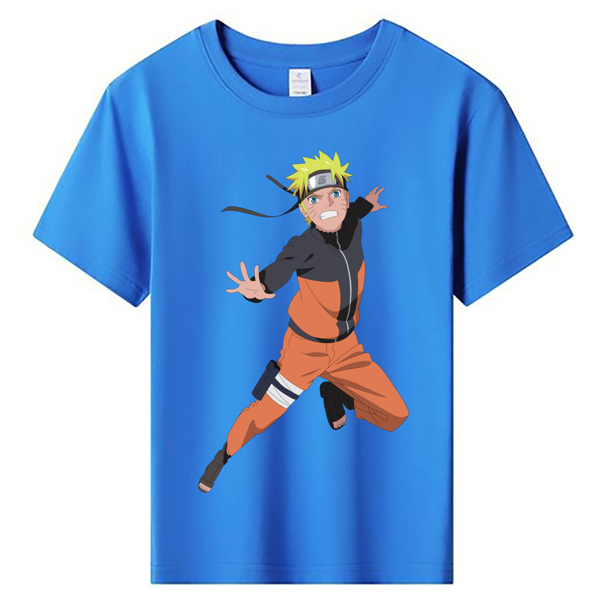 （画像用） NARUTO -ナルト- うずまき ナルト Uzumaki Naruto 綿100％キッズTシャツ（フロントプリント）